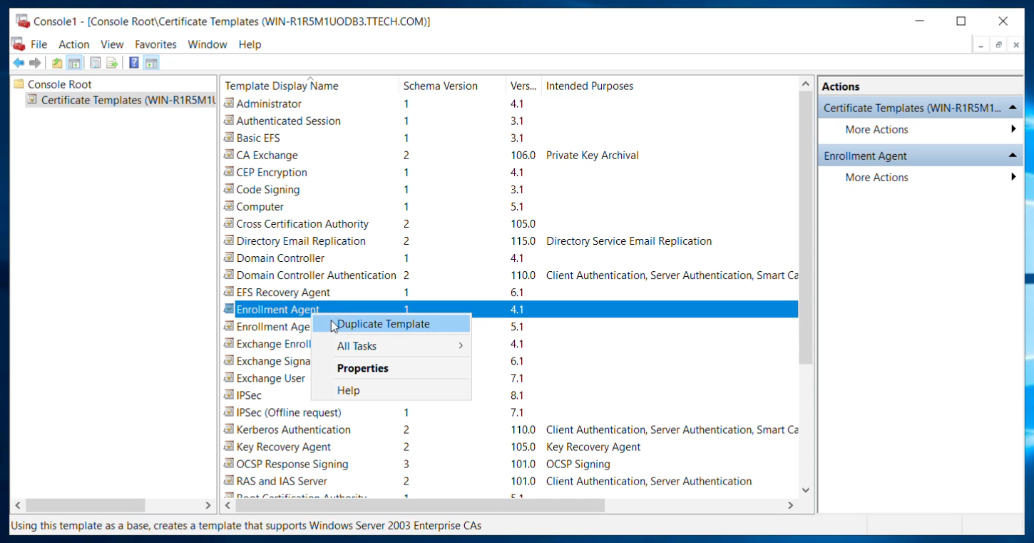 Windows Desktop MFA - AD CS configuration