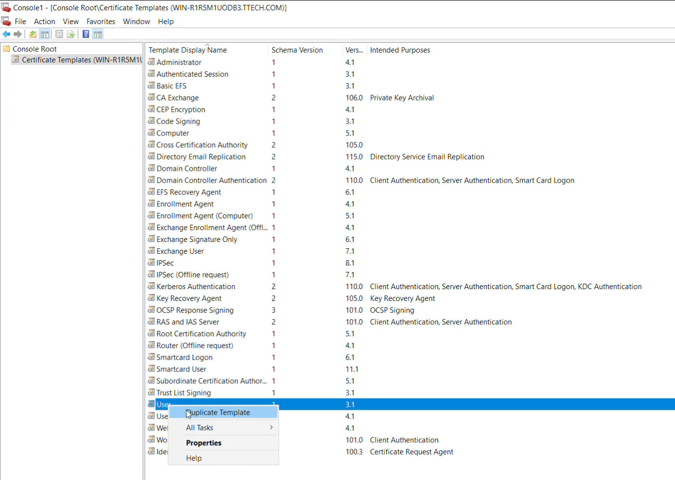 Windows Desktop MFA - AD CS configuration