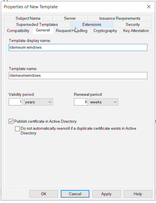 Windows Desktop MFA - AD CS configuration