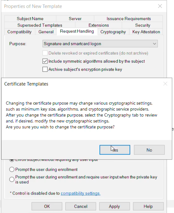 Windows Desktop MFA - AD CS configuration