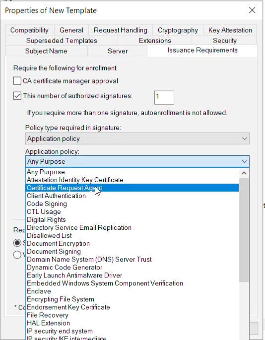 Windows Desktop MFA - AD CS configuration