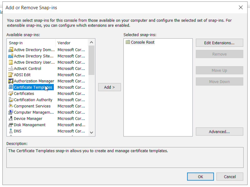 Windows Desktop MFA - AD CS configuration