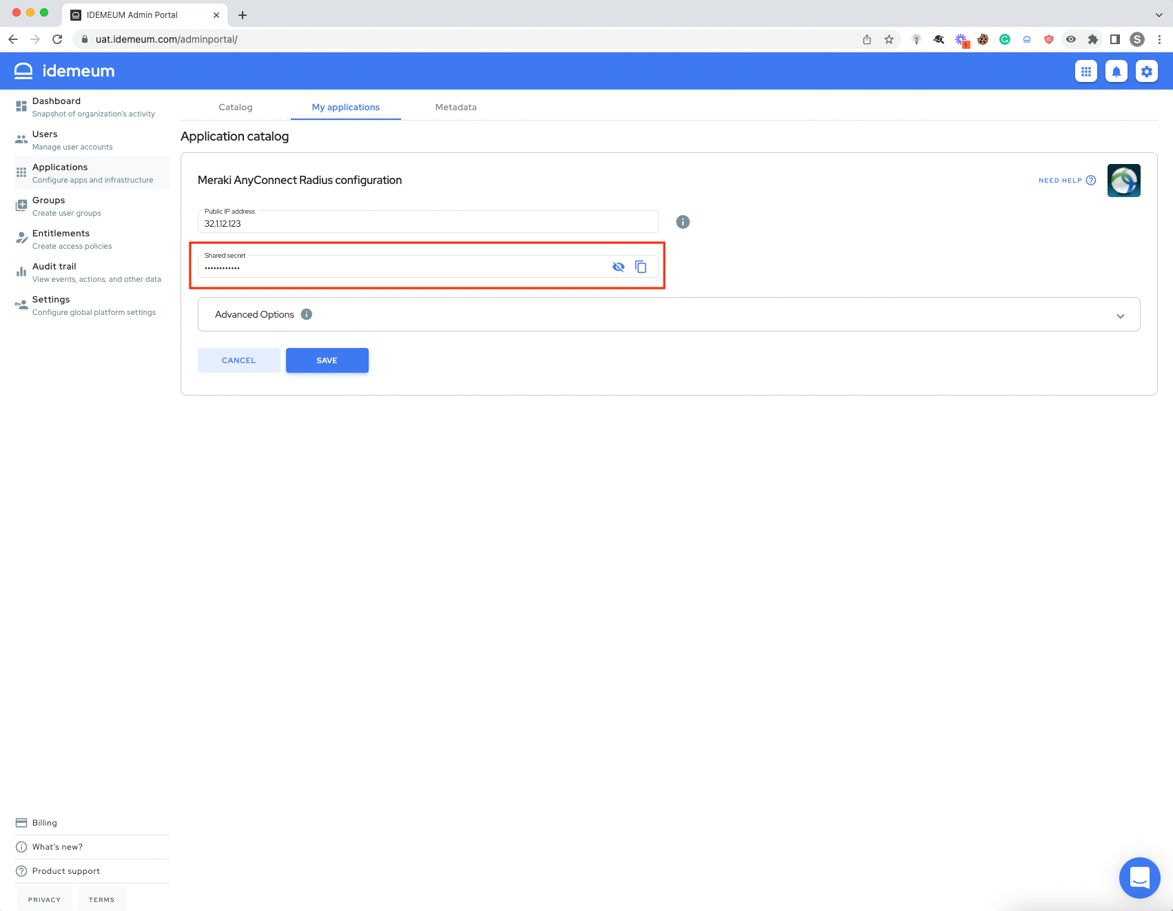 Meraki AnyConnect VPN