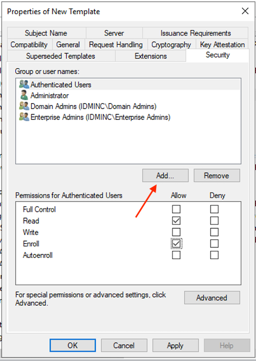 Windows Desktop MFA - AD CS configuration