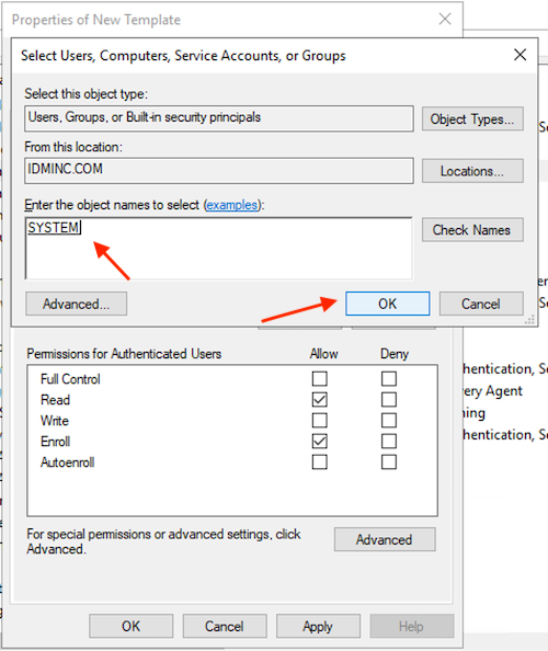 Windows Desktop MFA - AD CS configuration